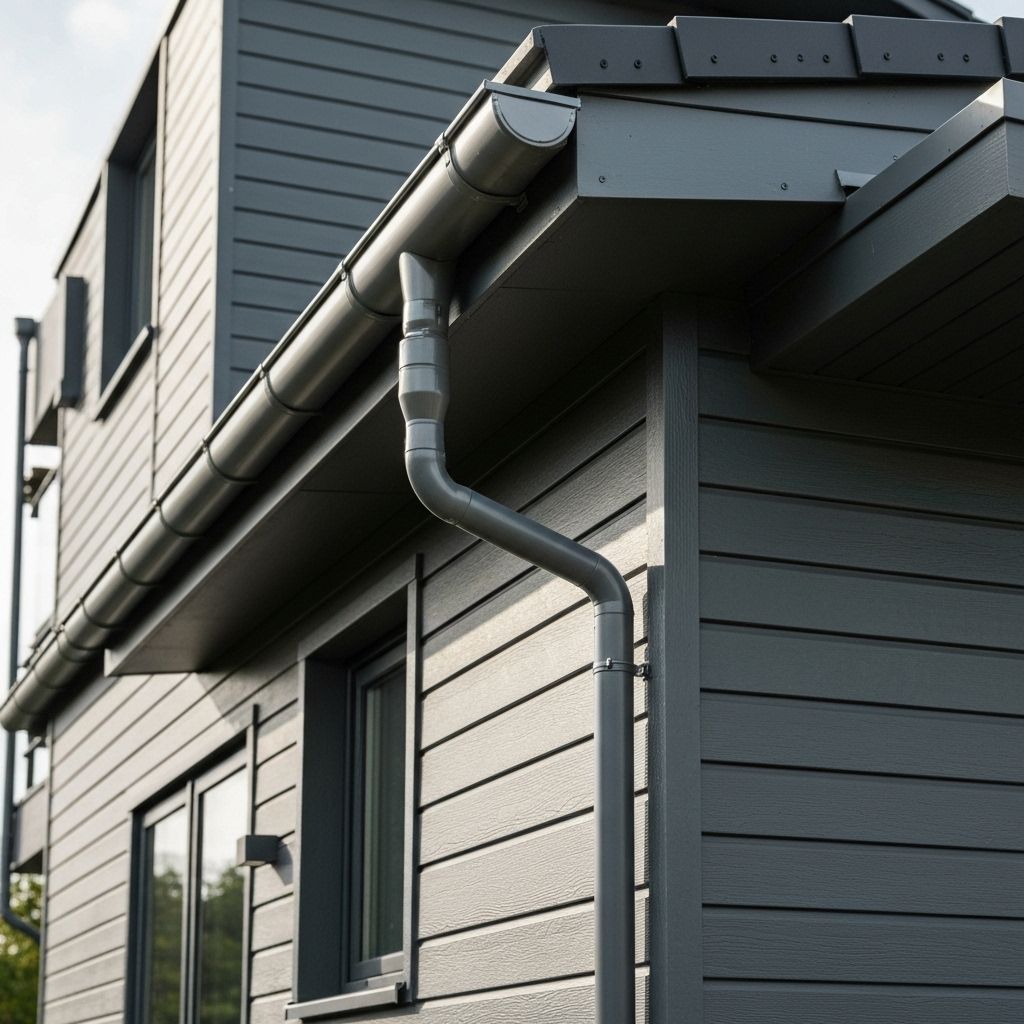 Modern home exterior with beautiful siding installation